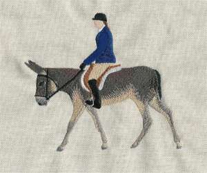donkeyUS embroidery